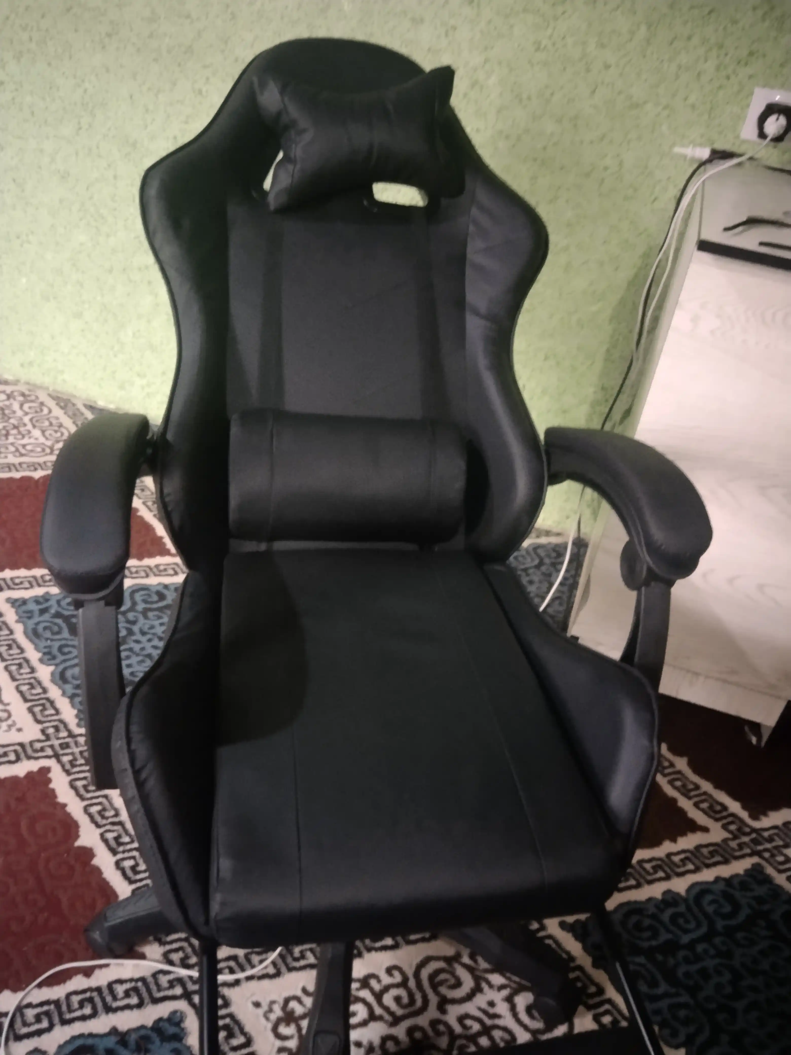 Кресло Геймерское, компьютерное кресло, FIDGO, с подножкой, до 120 кг