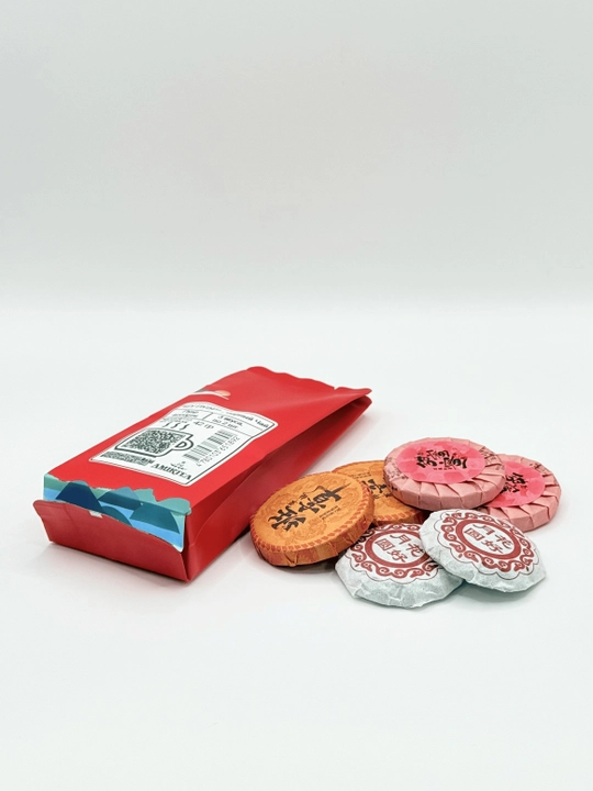 Qora choy Pu-er Assorti 3 xil ta'm 2 donadan, 6 dona, 42 gr