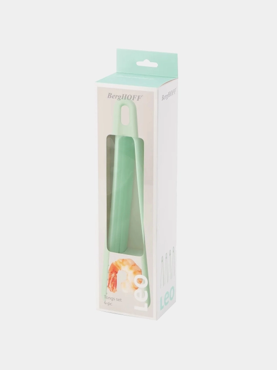 Щипцы для гриля BergHOFF Leo 3950076, нейлоновые, цвет мята, 4 предмета