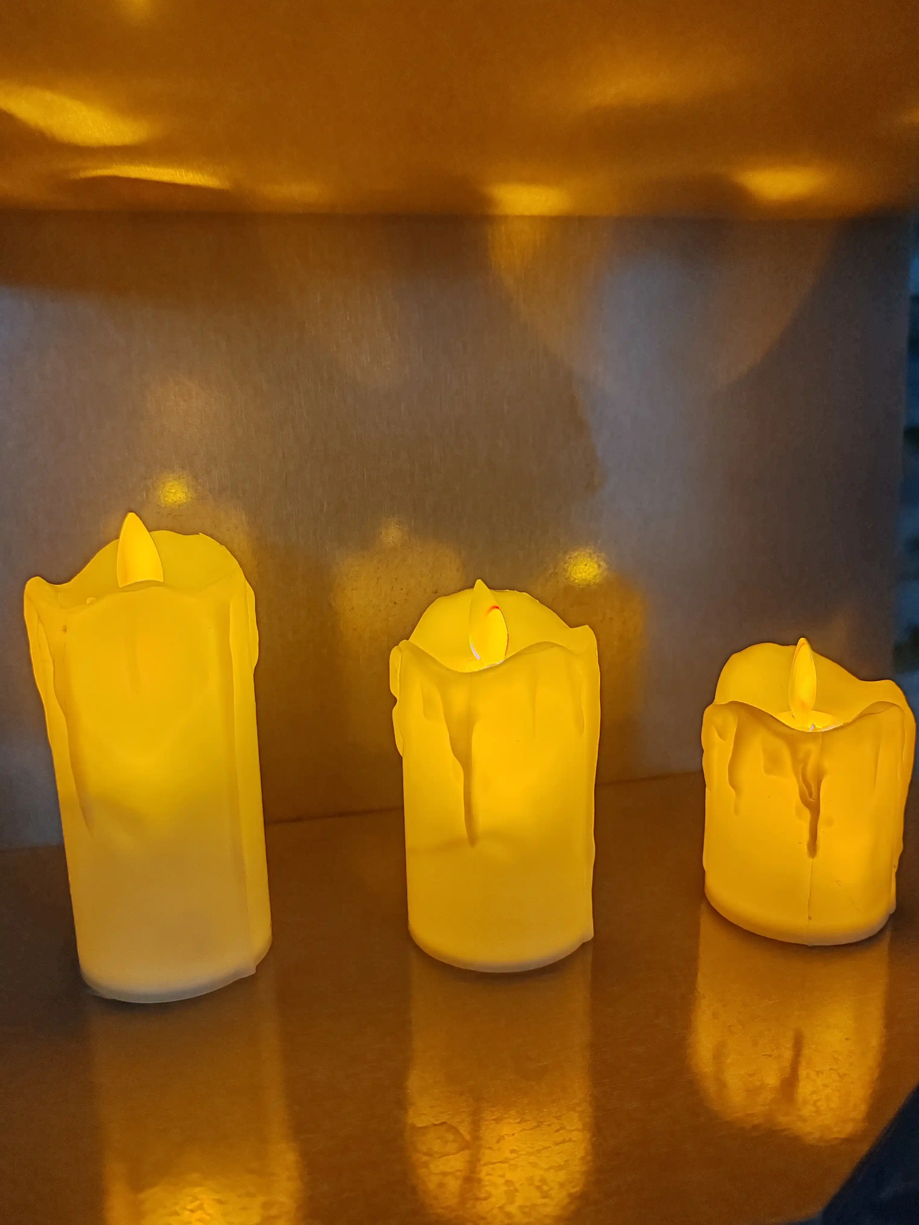 LED shamlar, interyer dizayni, fotosessiyalar, dekorativ, bayramona uchun 3 ta to'plam