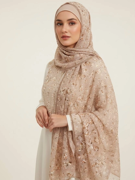 Romollar va sharflar, rumol, ayollar uchun romol, gul naqshli 100×100 sm xijob uchun rumol - 