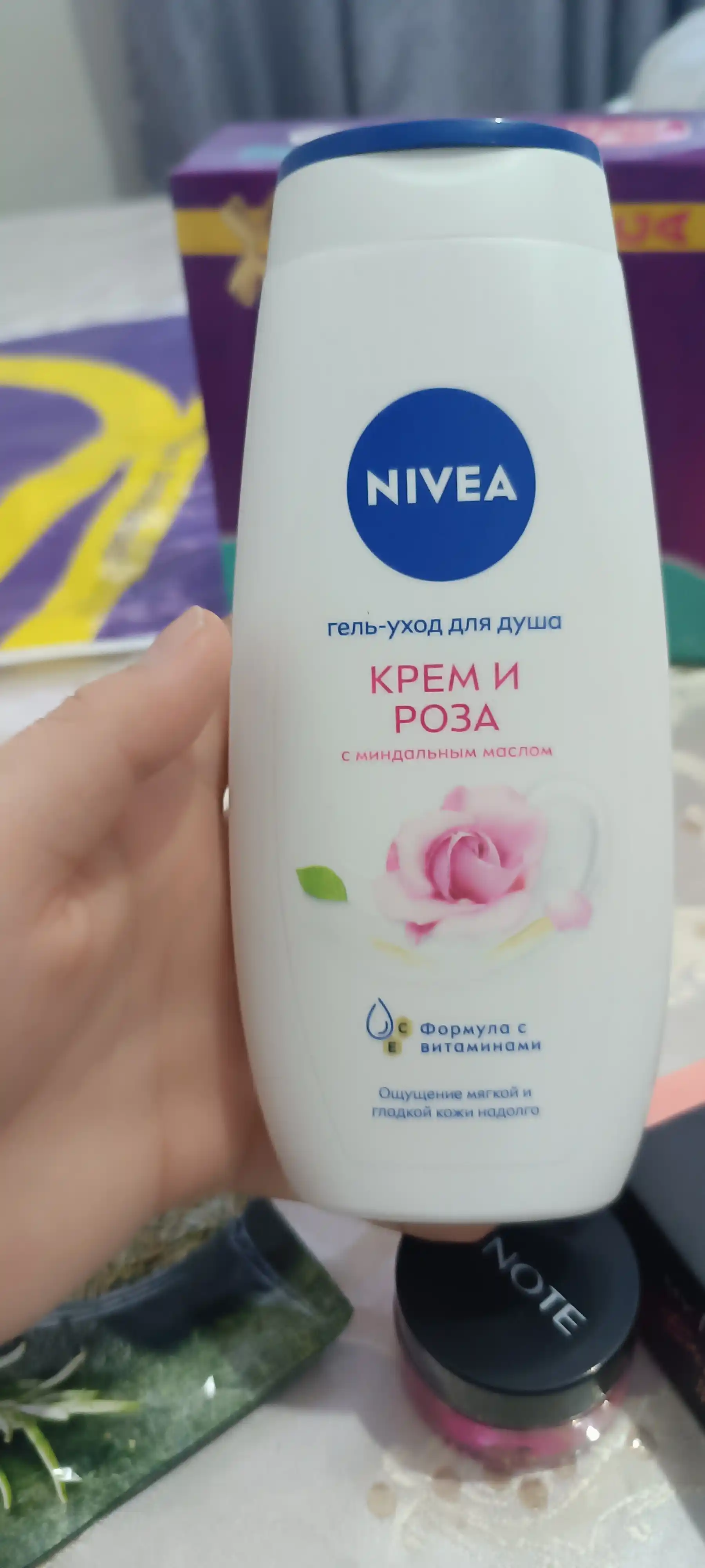 Крем-гель для душа Nivea, крем и роза, 250 мл