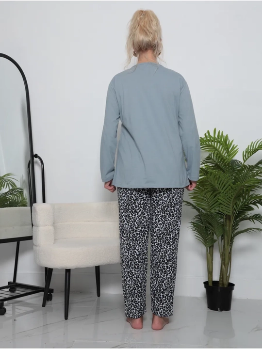 Ayollar pijama to‘plami, ishton va ko‘ylak, 100% paxta