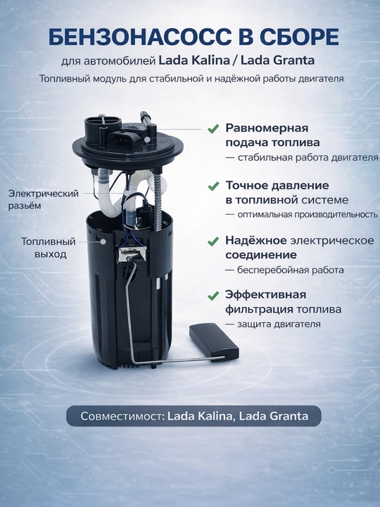 LADA Kalina, Granta yoqilg‘i nasosi zbori, Kalina benzonasos to‘plam, modul avto zapchas lada