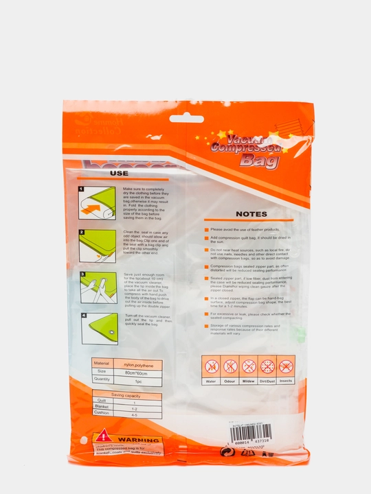 Vakum paket, kiyimlarni saqlash uchun 80/120