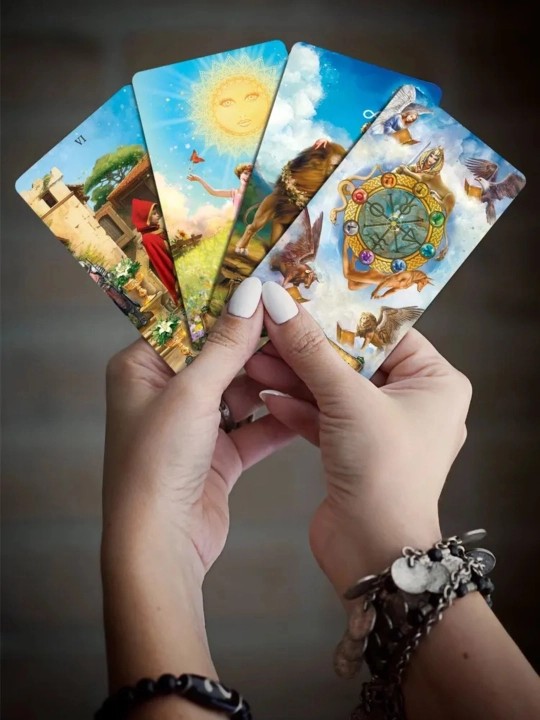 Rider Ueytning "yupqa dunyo" tarot kartalari, 78 ta karta