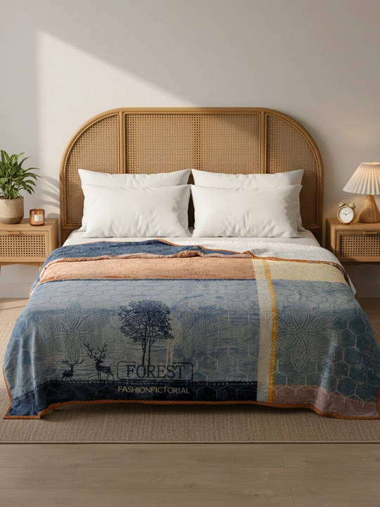 Velsoft pled 200×230 sm — yumshoq, zamonaviy dizayn, vazni 2,5 kg
