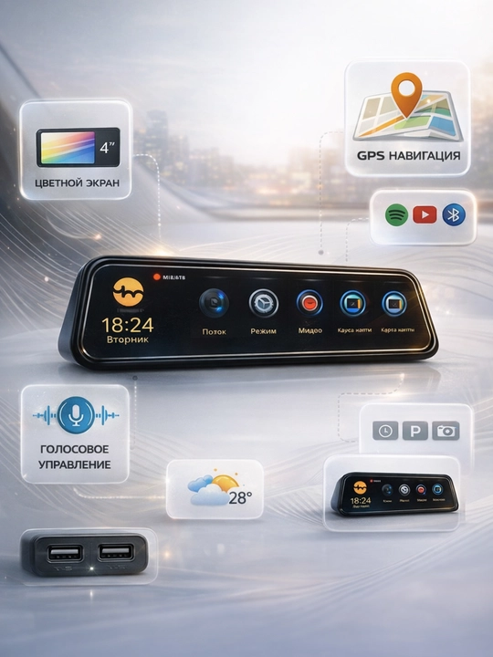 Видеорегистратор, Xiaomi Mi Full HD, версия 2024 года - 