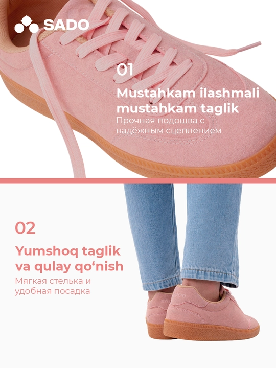 Ayollar uchun kedalar SADO, krasovkalar ayollar, ayollar krasovkalari