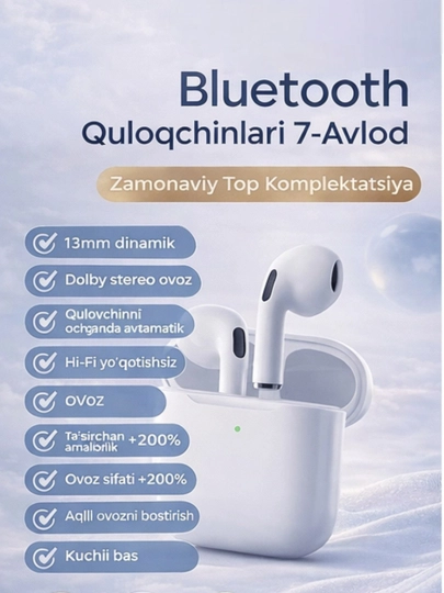 AirSound Pro 7 — 7-avlod Bluetooth quloqchinlari - 