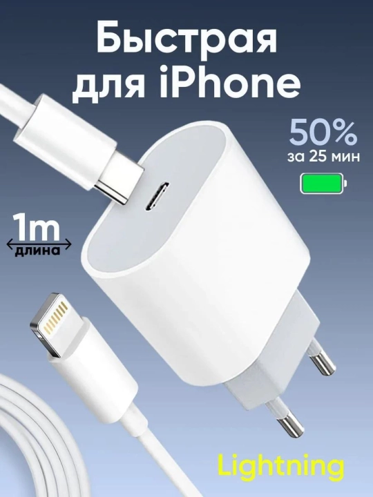 Зарядное устройство для быстрой зарядки iPhone Block, 35 Вт - 