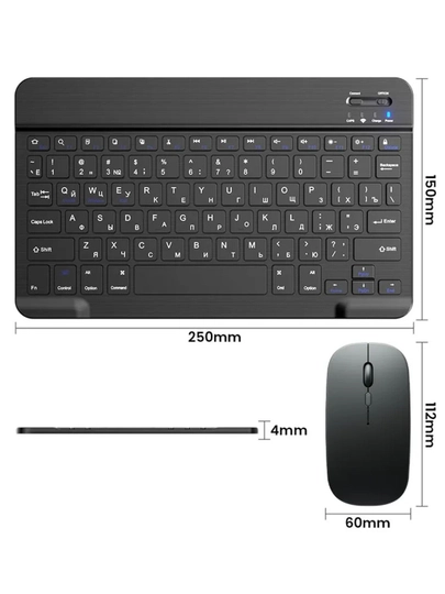 Simsiz Bluetooth klaviatura va sichqoncha telefon, noutbuk, televizor, planshet uchun