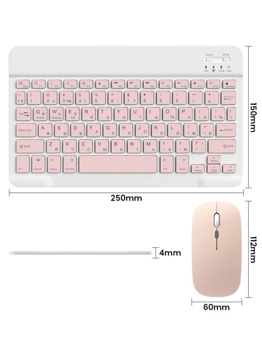 Simsiz Bluetooth klaviatura va sichqoncha telefon, noutbuk, televizor, planshet uchun