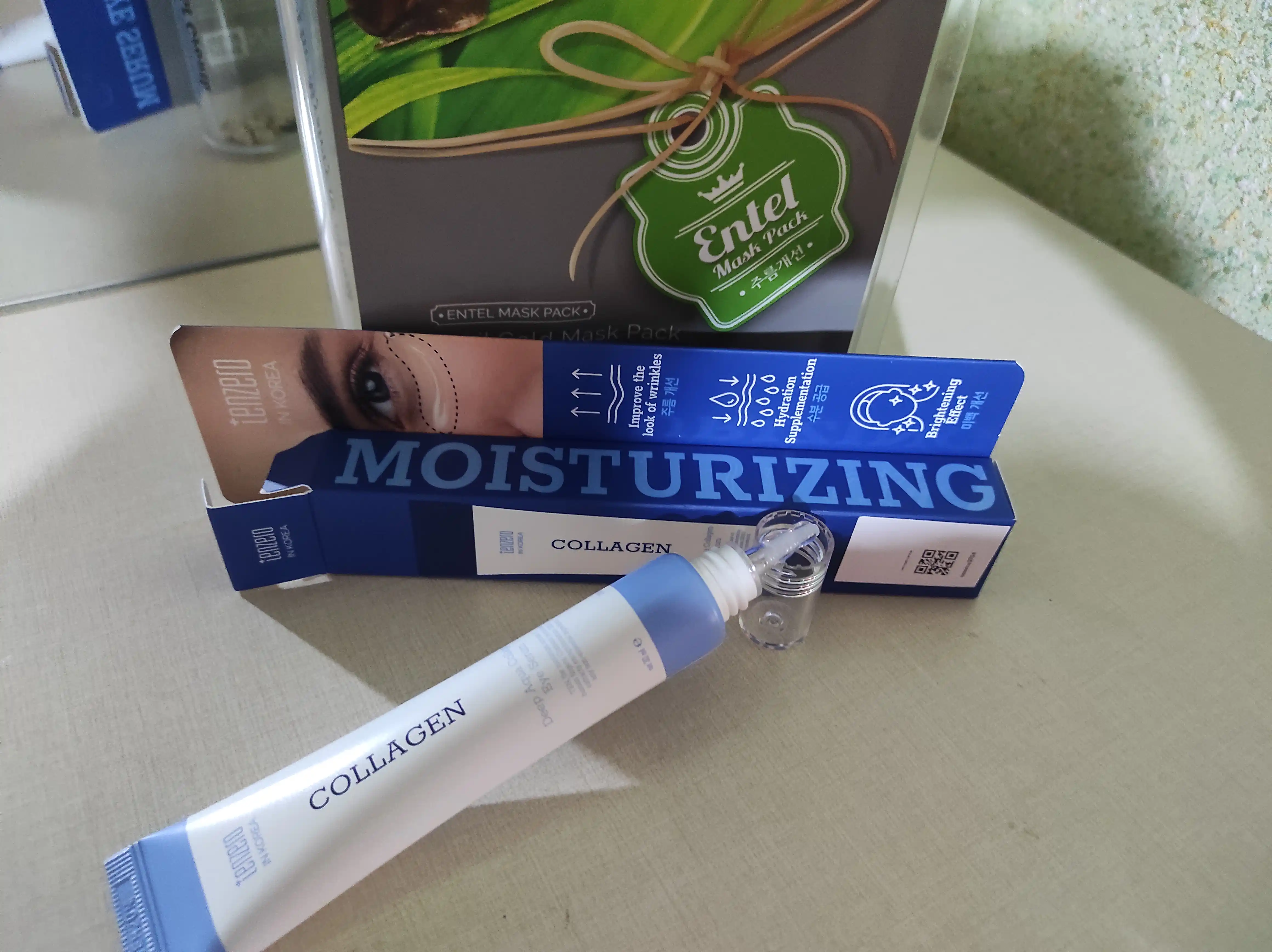 Ko‘z atrofi terisi uchun Tenzero Collagen Eye Serum zardobi, 30 ml, namlantiruvchi, krem