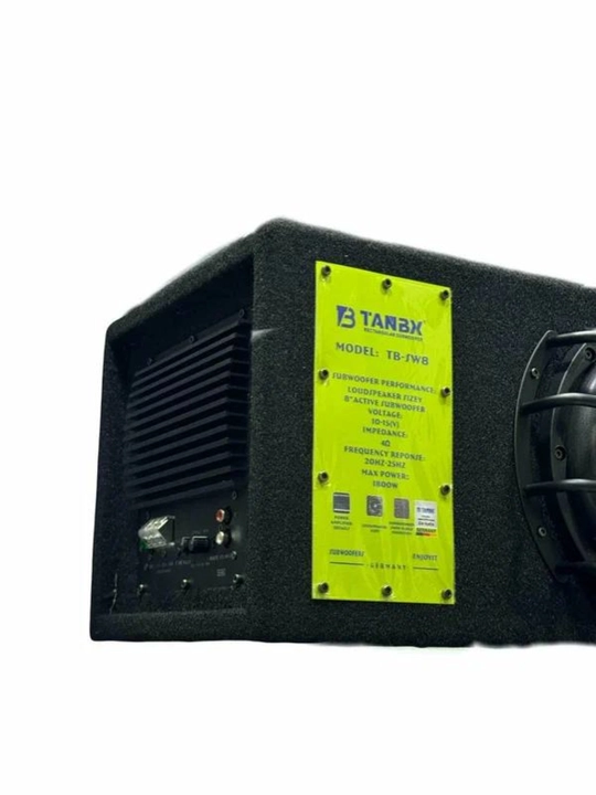Avtomobil uchun faol sabvufer TANBX TB-Sw8 8 dyuym 1800 Vt kabellar bilan