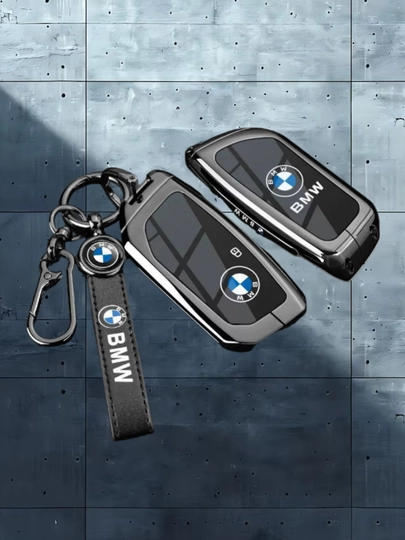 Металлический защитный чехол для ключа BMW с точной посадкой — 77CASES-BMWPMC5-ЧЕРНСТЕ