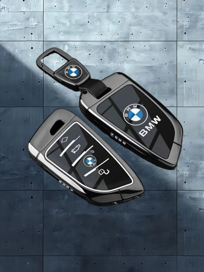 Металлический защитный чехол для ключа BMW с точной посадкой — 77CASES-BMWPMC5-ТЕМНСЕР