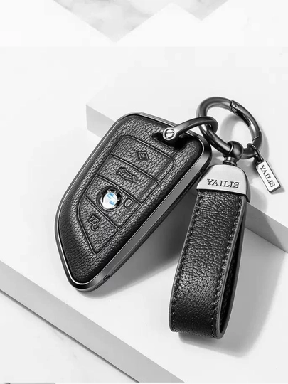 Металлический защитный чехол для ключа BMW с точной посадкой — 77CASES-BMWPMC6-ЧЕРНСТЕ