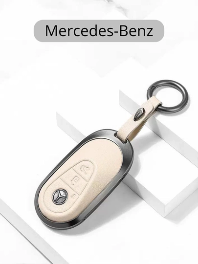 Металлический чехол для ключа Mercedes-Benz — 77CASES-MERCPMC1-БЕЛЫЙ