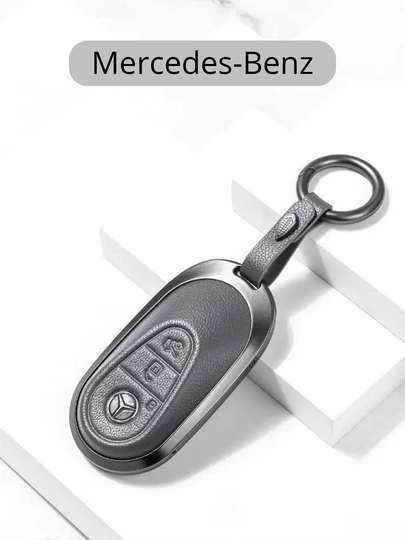 Металлический чехол для ключа Mercedes-Benz — 77CASES-MERCPMC1-СЕРЫЙ