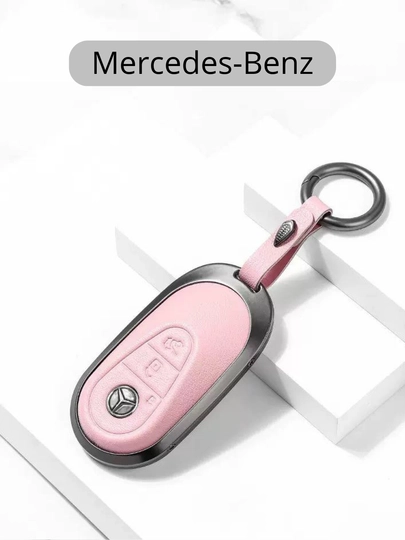 Металлический чехол для ключа Mercedes-Benz — 77CASES-MERCPMC1-РОЗОВ
