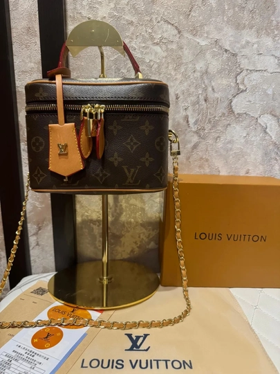 Сумка в стиле Louis Vuitton для женщин, кросс-боди — BAGAZIZ-KOSMETICHKAMIX-БЕЖЕВ