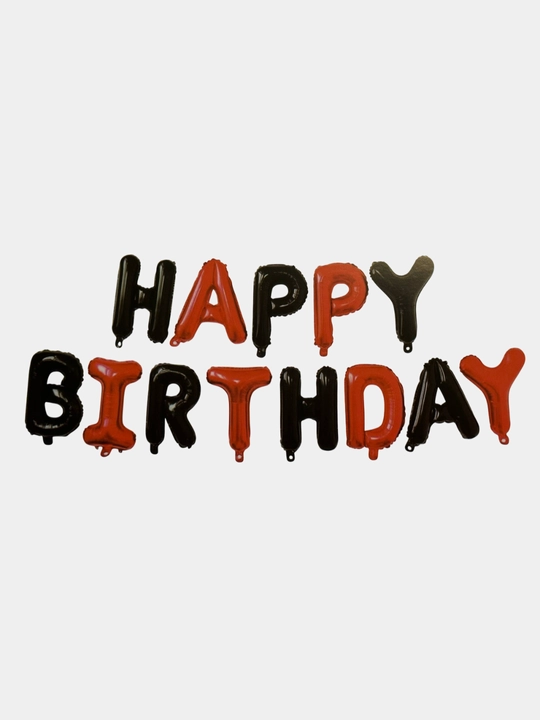 Шары с буквами «Happy Birthday» — набор для дня рождения, фольга, 40 см, 13 букв