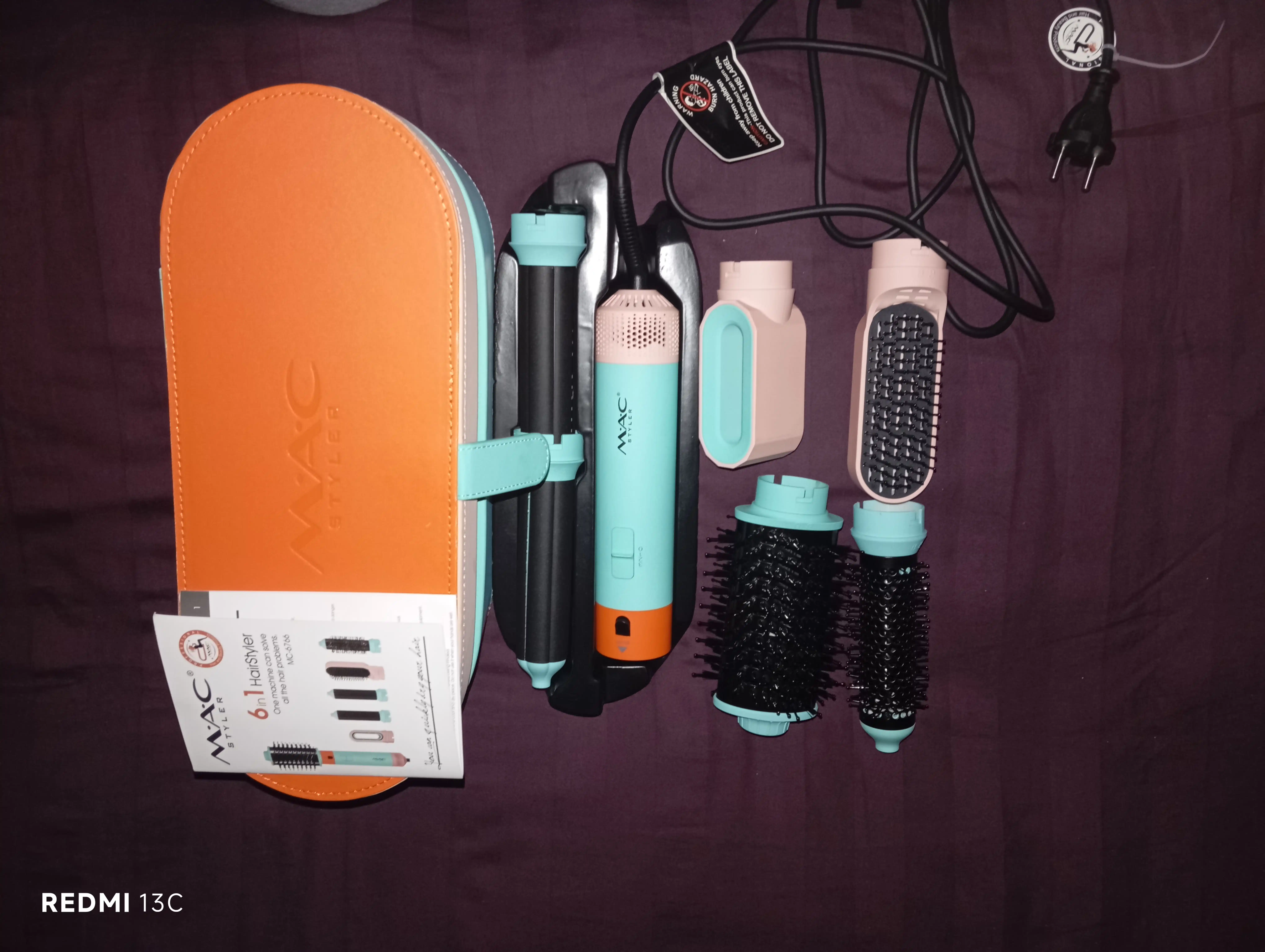 Фен-стайлер MAC Styler 6/1, профессиональный, 6 насадок, 4 режима работы