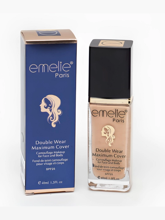 Тональный крем для лица Emelie SPF 25, увлажняющий, матовый тон, 40 мл, 1,3, E-103  - 