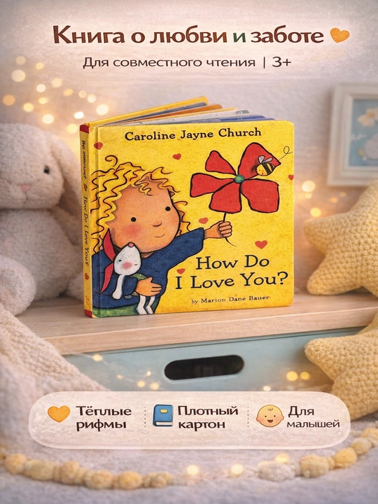 How Do I Love You?  Книга о любви и заботе  Картонная для малышей  3+ - 