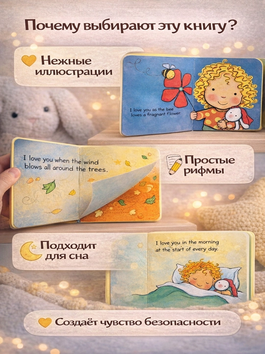 How Do I Love You?  Книга о любви и заботе  Картонная для малышей  3+