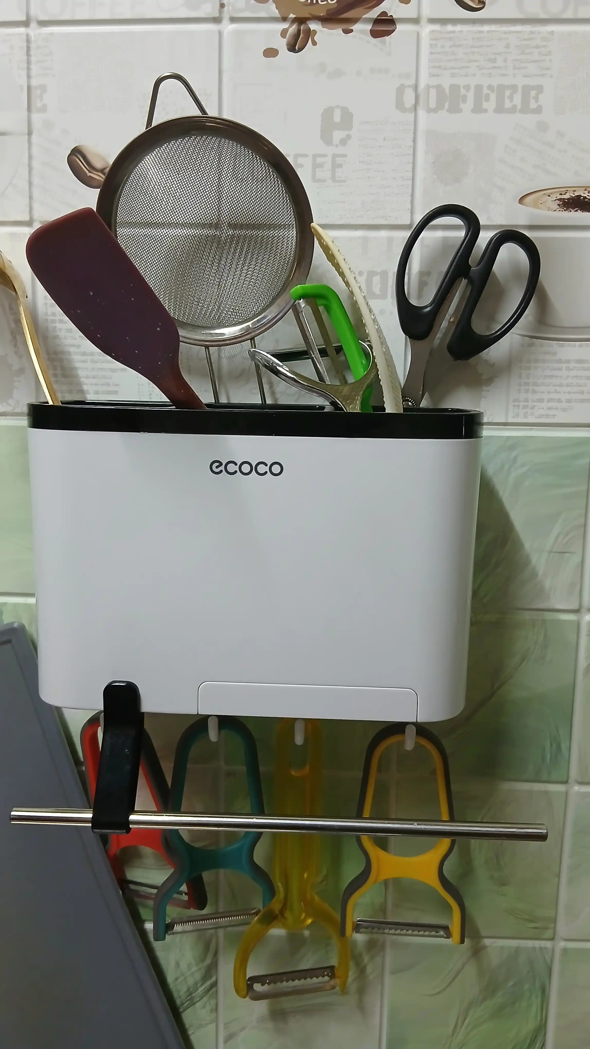 Держатель для столовых приборов ECOCO, ножей, кухонный органайзер, настенный, подставка