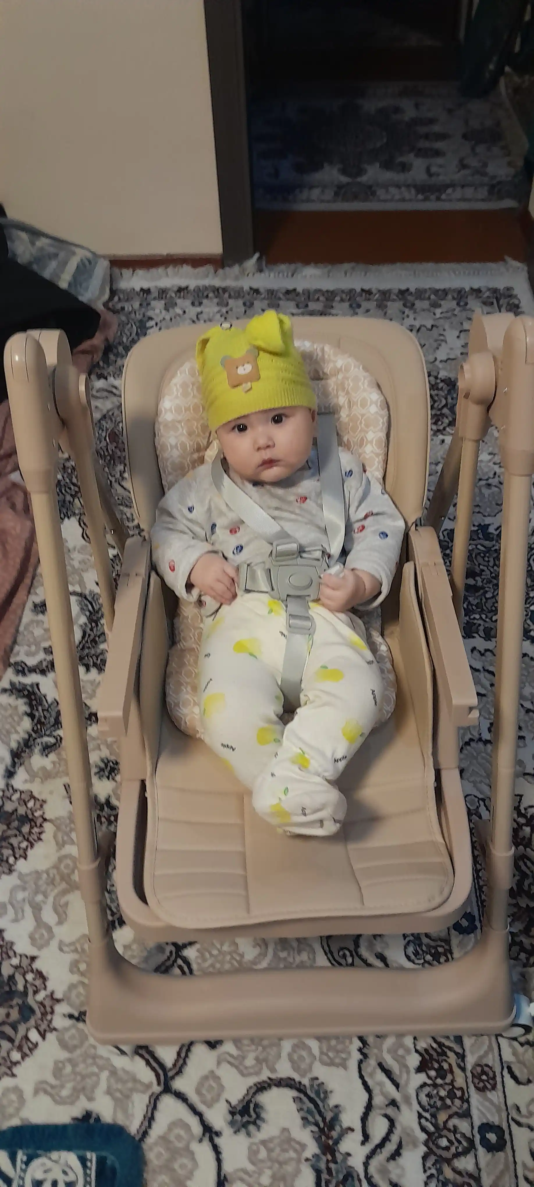 Детский стульчик для кормления + качели для детей Kidilo, 3 в 1, стульчик для детей