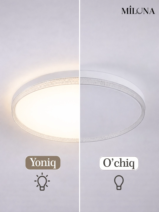 Люстра, люстра потолочная, с плафоном, LED, 3 режима свечения