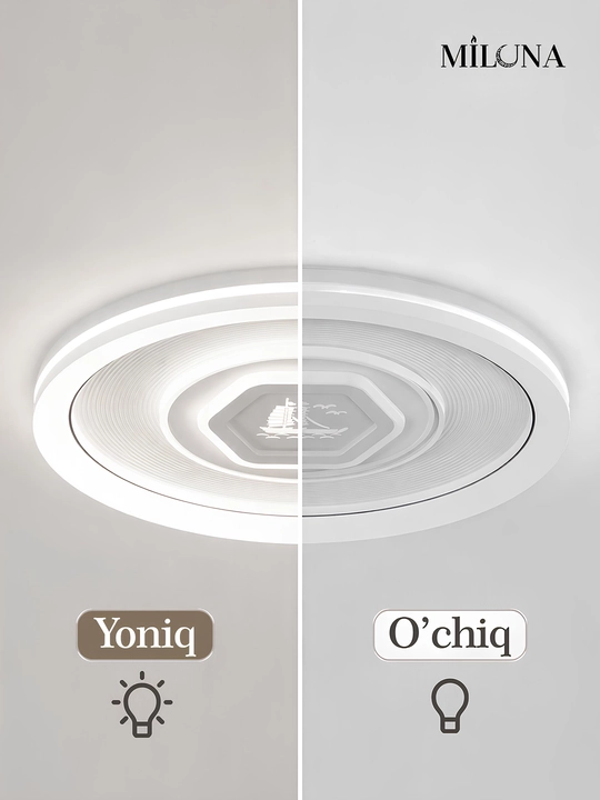 Lyustralar, LED qandil, lustra qandil, plafon, led chiroqlar, 3 xil rejim yonish