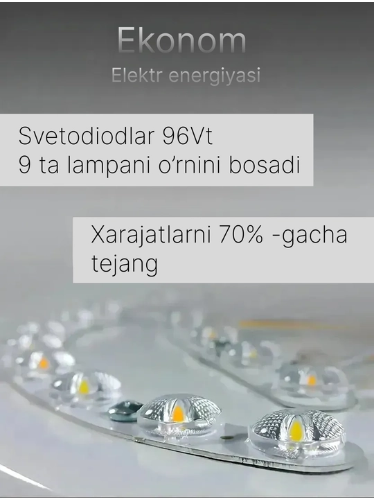Lyustralar, LED qandil, lustra qandil, plafon, led chiroqlar, 3 xil rejim yonish