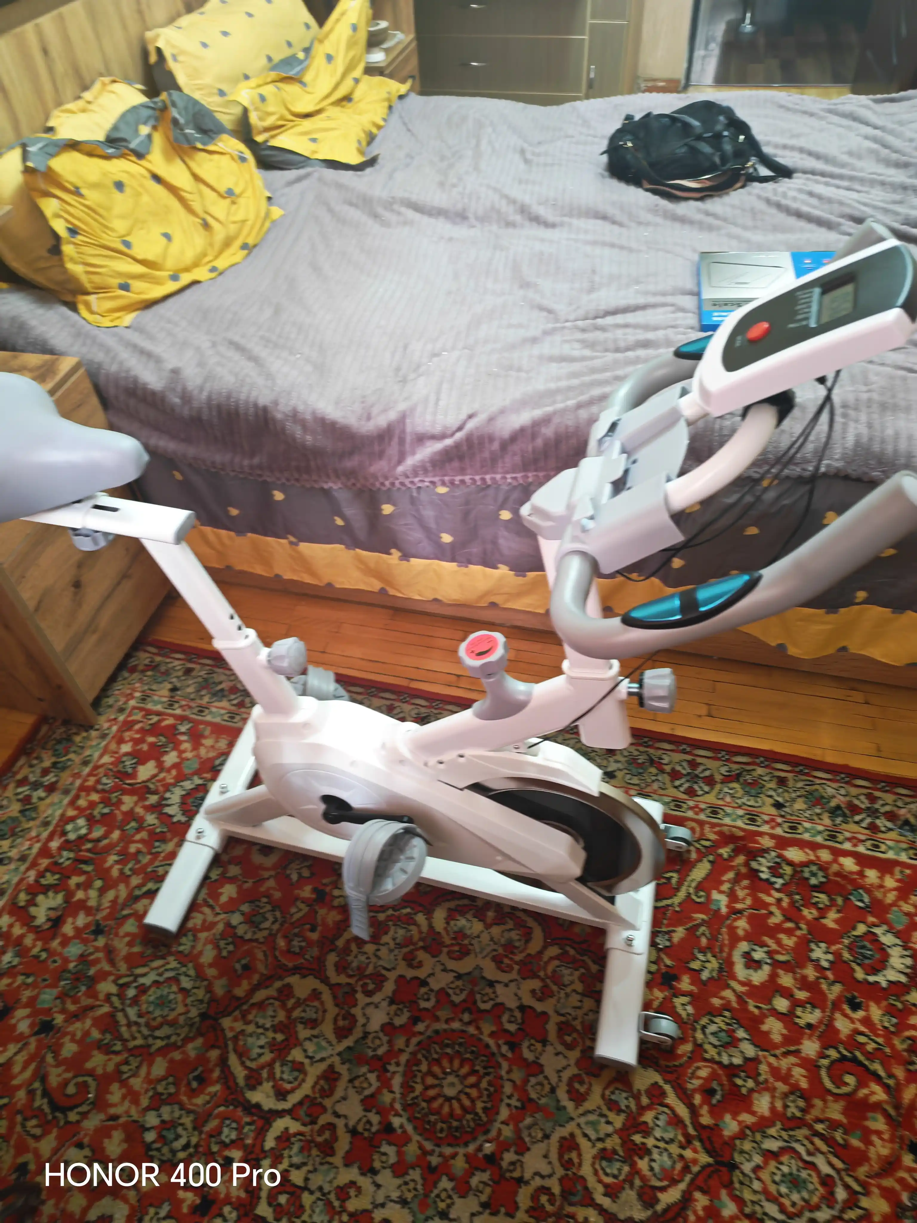 Velotrenajor EN Q7 LED displeyli, Bluetooth, 150 kg, uy uchun