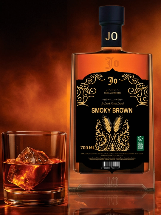 Smoky Brown, HALAL, Viski ta'mi alkogolsiz muqobili, Jo Drinks, 700 ml - 