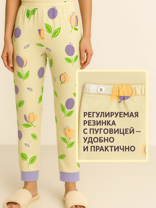 Пижама для беременных, пижама для кормящих мам, халат, туника, штаны