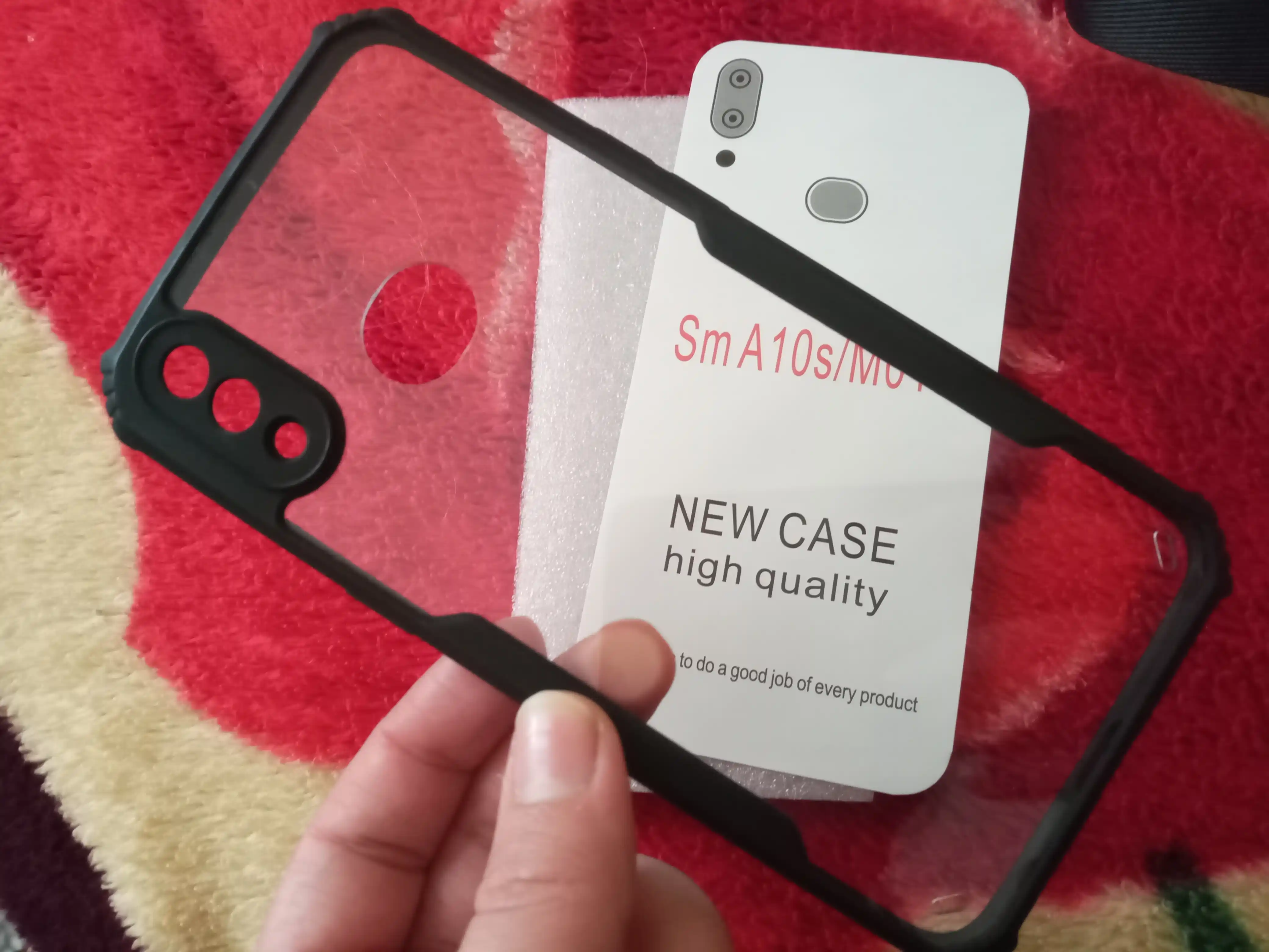 Samsung modellari uchun kuchaytirilgan ramkali shaffof smartfon himoya g‘ilofi