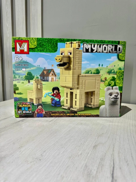 MY WORLD konstruktori figuralar va aksessuarlar bilan, 6+ - 