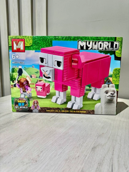 MY WORLD konstruktori figuralar va aksessuarlar bilan, 6+ - 