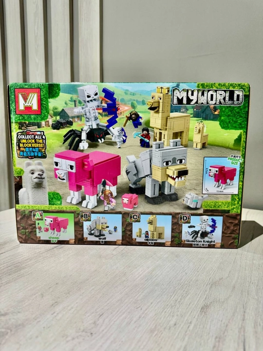 MY WORLD konstruktori figuralar va aksessuarlar bilan, 6+
