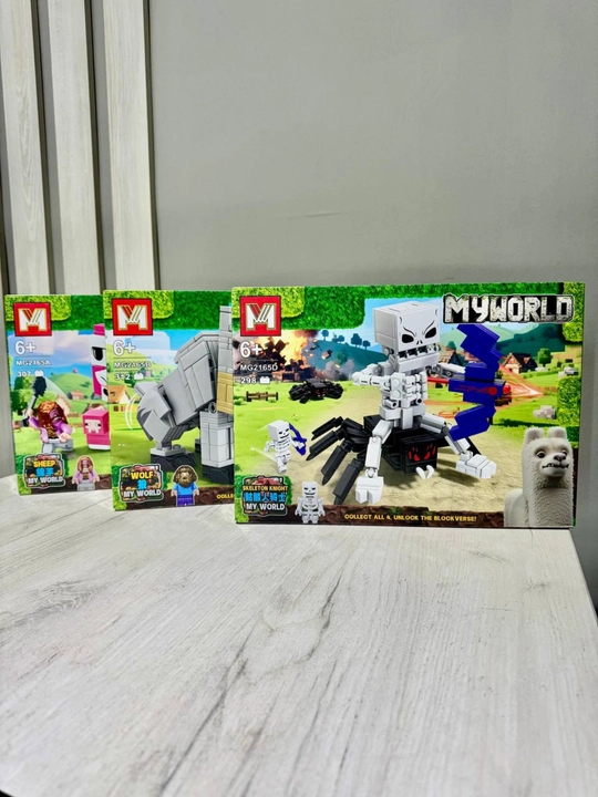MY WORLD konstruktori figuralar va aksessuarlar bilan, 6+