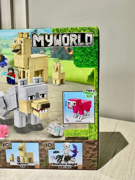 MY WORLD konstruktori figuralar va aksessuarlar bilan, 6+