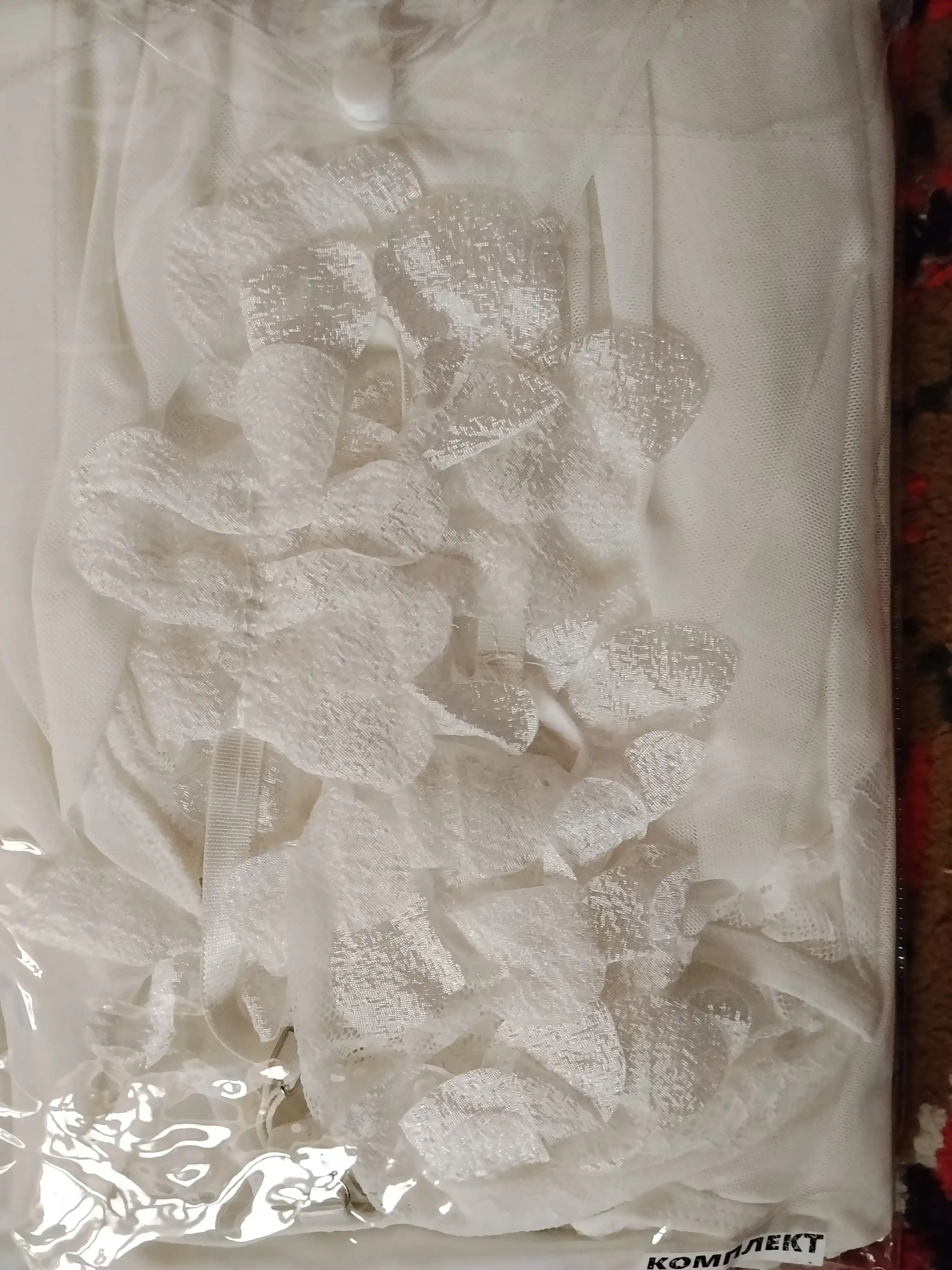 Ayollar tungi ko‘ylagi, atirgul naqshli romantik to‘rli penyuar