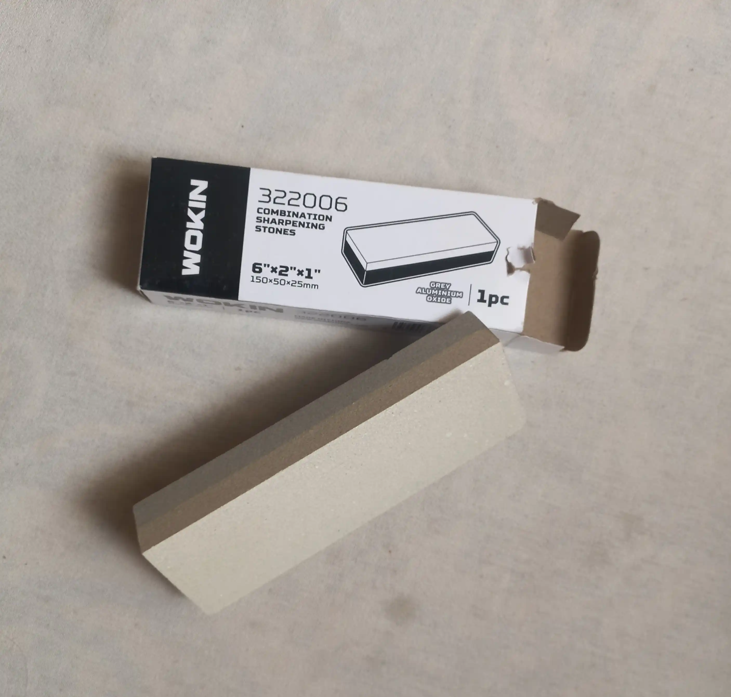 Pichoq o'tkir, ikki tomonlama, haqiqiy alyuminiy oksidi tosh  6" WOKIN