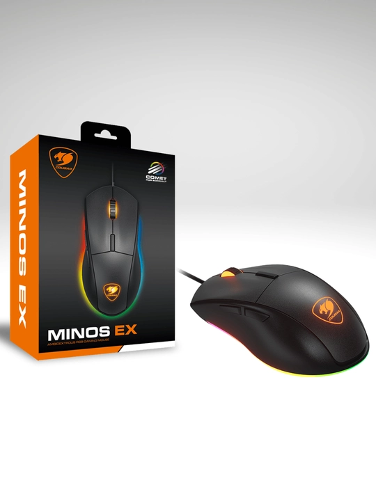 Игровая мышь Cougar Minos EX, 6400 DPI, RGB подсветка, 5 кнопок