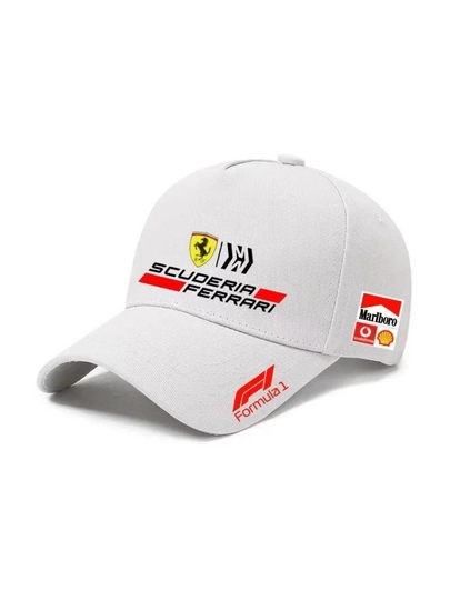 Бейсболка Ferrari F1 для фанатов автоспорта (унисекс) — NOTEKS-FERRARI-БЕЛЫЙ-60