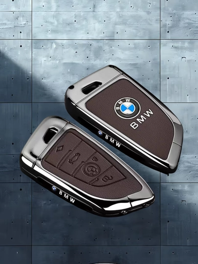 Металлический защитный чехол для ключа BMW с точной посадкой — 77CASES-BMWPMC4-КОРИЧН